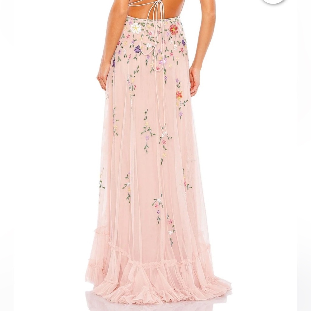 MAC DUGGAL 9164 - EMBELLISHED ONE SHOULDER ASYMMETRICAL HEM DRESS Size 8 Formal - Picture 12 of 14